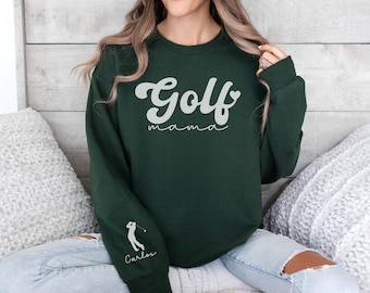 Personalized Golf Sweatshirt, Golf Mom Gift for Golf Lovers, Golf Crewneck, Gifts For Golfers Mom, Golf Gifts For Women, Ladies Golf Sweater