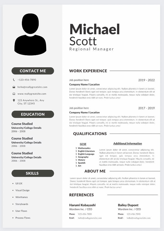 resume template free download 2024