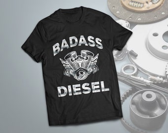 Badass Diesel Engine Graphic Tee | Truck Lover Apparel