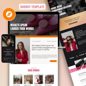 Showit Template for Creatives: Social Media, Coaches, Entrepreneurs, Branding, Service Businesses