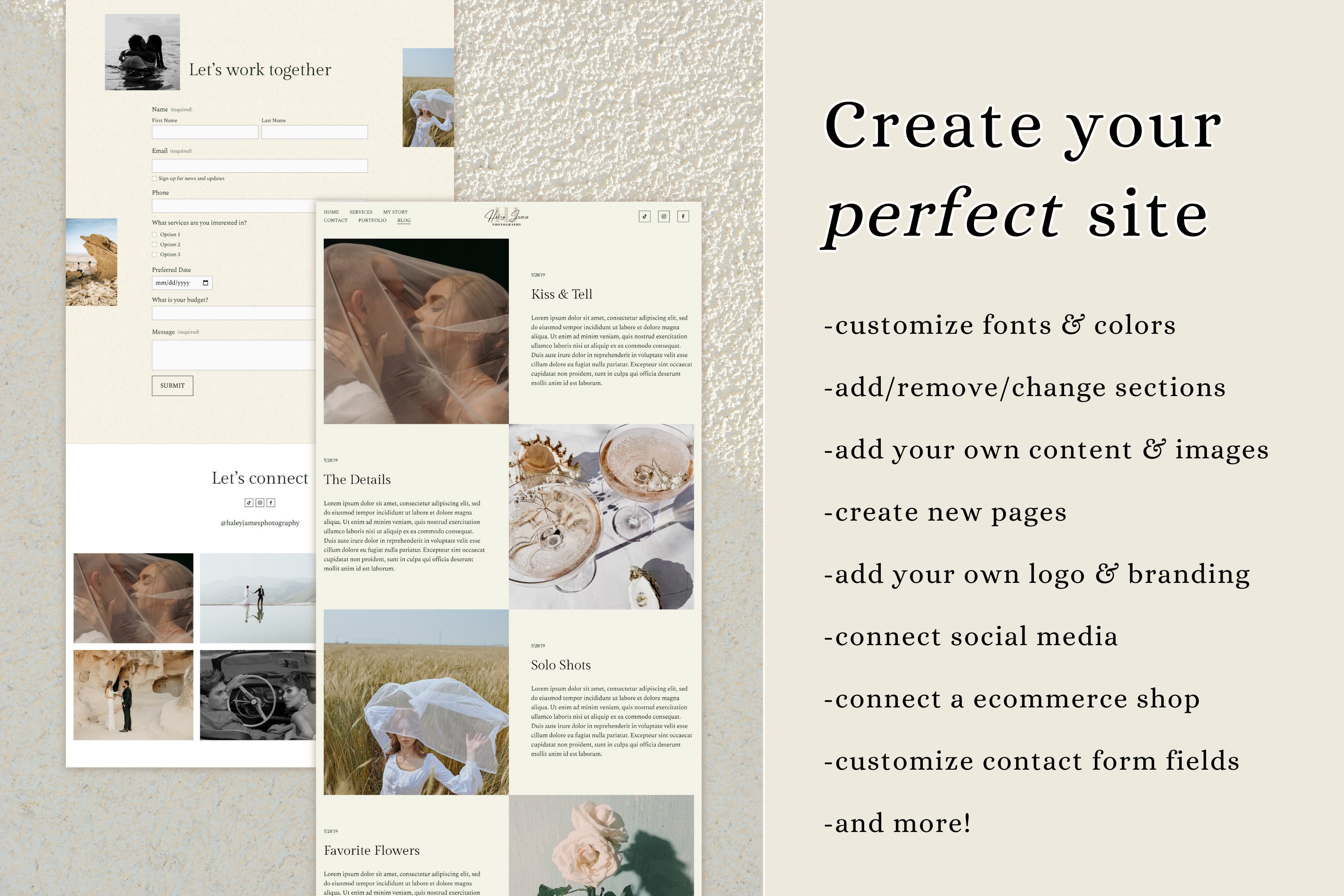 Squarespace Template, Squarespace 7.1 Photography Template, Squarespace ...