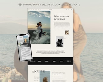Squarespace 7.1 Template for Photographers and Creatives: Portfolios, Entrepreneurs, Branding, Service Businesses