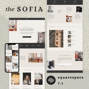 Squarespace 7.1 Photography Template: Modern Website Design