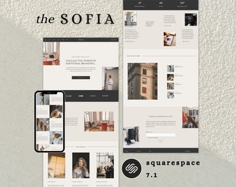 Squarespace 7.1-fotografiesjabloon: modern websiteontwerp