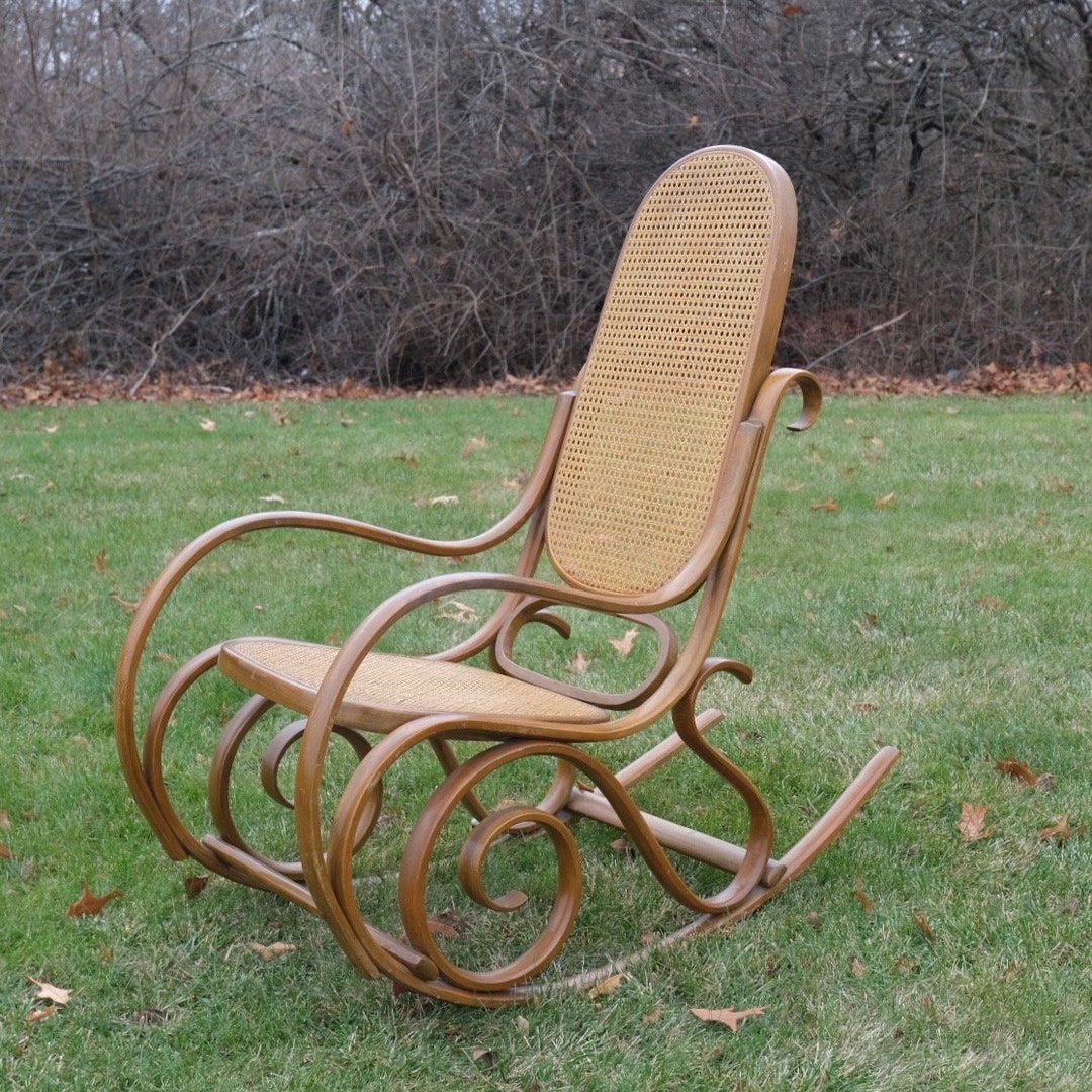 Vintage Bentwood Rocking Chair MCM Etsy