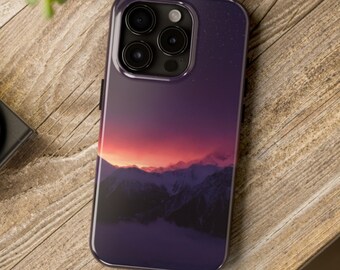 Snowy Mountains iPhone Case: Impact Resistant Polycarbonate Shell