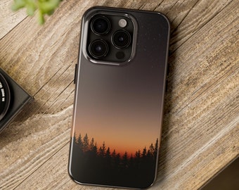 Evening Forest Phone Case: Tough Polycarbonate Shell