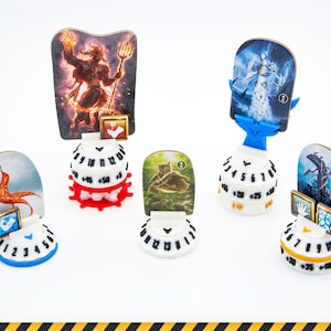 Bases de suivi des HP magnétique pour les monstres pour Gloomhaven, Frosthaven, Mâchoires du Lion, Standees des monstres, Compteur de vie