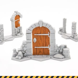 Gloomhaven Magnetic Dungeon Doors | Frosthaven & Jaws of the Lion | Functional 3D Dungeon Terrain