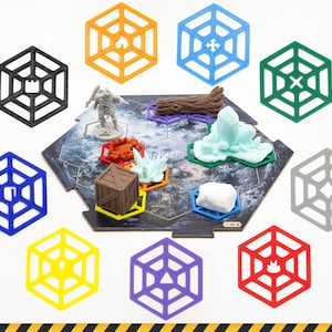 Tuiles de superposition de terrain pour Gloomhaven, Frosthaven et Les Mâchoires du lion, tuiles de terrain pour Frosthaven