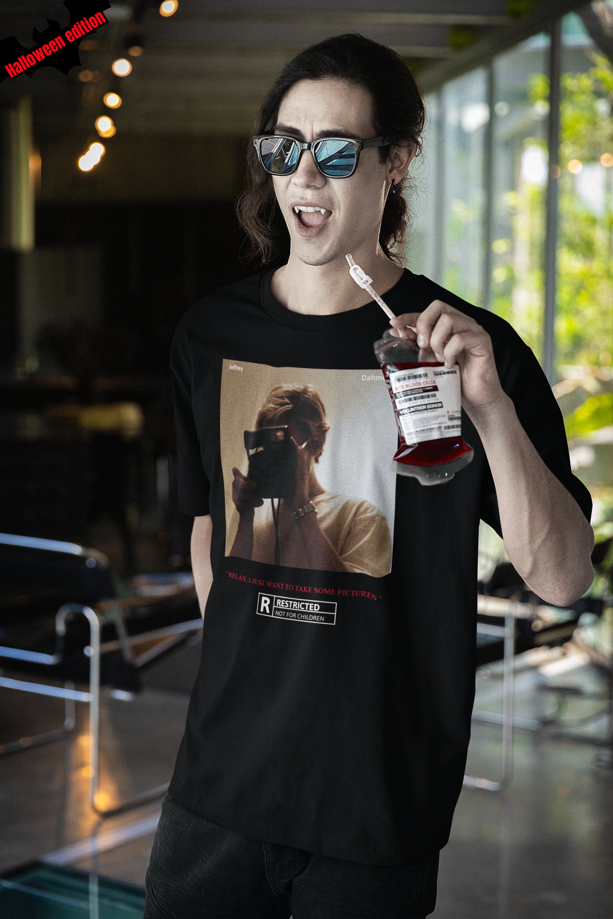 ドスペ 90s ジェフリーダーマー シリアルキラー Tシャツ USA製 黒 L dead stock!!90s Penny Candy 