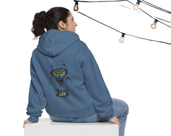 Hacker Katze Unisex Hoodie, Cybersicherheits Coder Geschenk