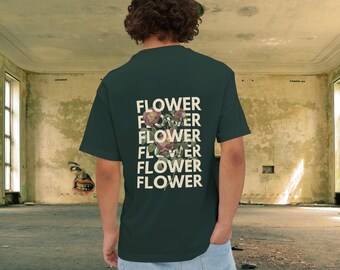 Floral Boxy Tee | Soft Airlume Cotton, Relaxed Fit