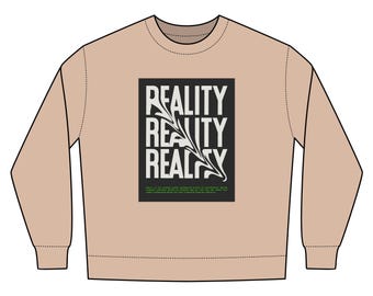 Urban Graphic Sweatshirt, Boxy Oversized Fit, Streetwear Crewneck