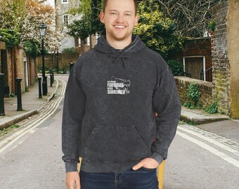 Motivational Graphic Hoodie | Keep Moving Forward, Mineral Wash
