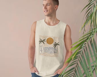 Summer Surfing Tank Top, Beach Style Cotton Top