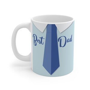 Dad Gift
Ceramic Mug
Coffee Lover
Hot Chocolate Mug
Tea Mug
Father's Day Gift
Tie Design
11 oz Mug
Gift for Him
Dad Birthday Gift