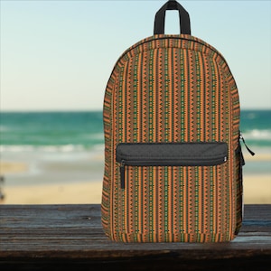 Wasserdichter Laptop-Namenstaschenrucksäcke - Elegante Schulterarbeit Starke Polyestertasche Afrikanisches Muster trendiger Stil, BoostedX-Bekleidungsgeschäften