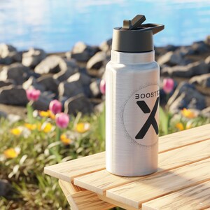 Beach tumbler for men and women sports, BoostedX bottle for gym workout running cycling walking, military tumbler, gift for