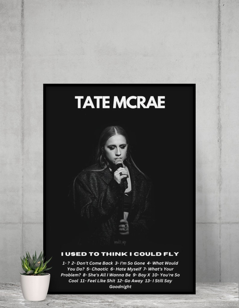 Tate Mcrae Tate Mcrae Poster Tate Mcrae Album Poster I Used to Think I