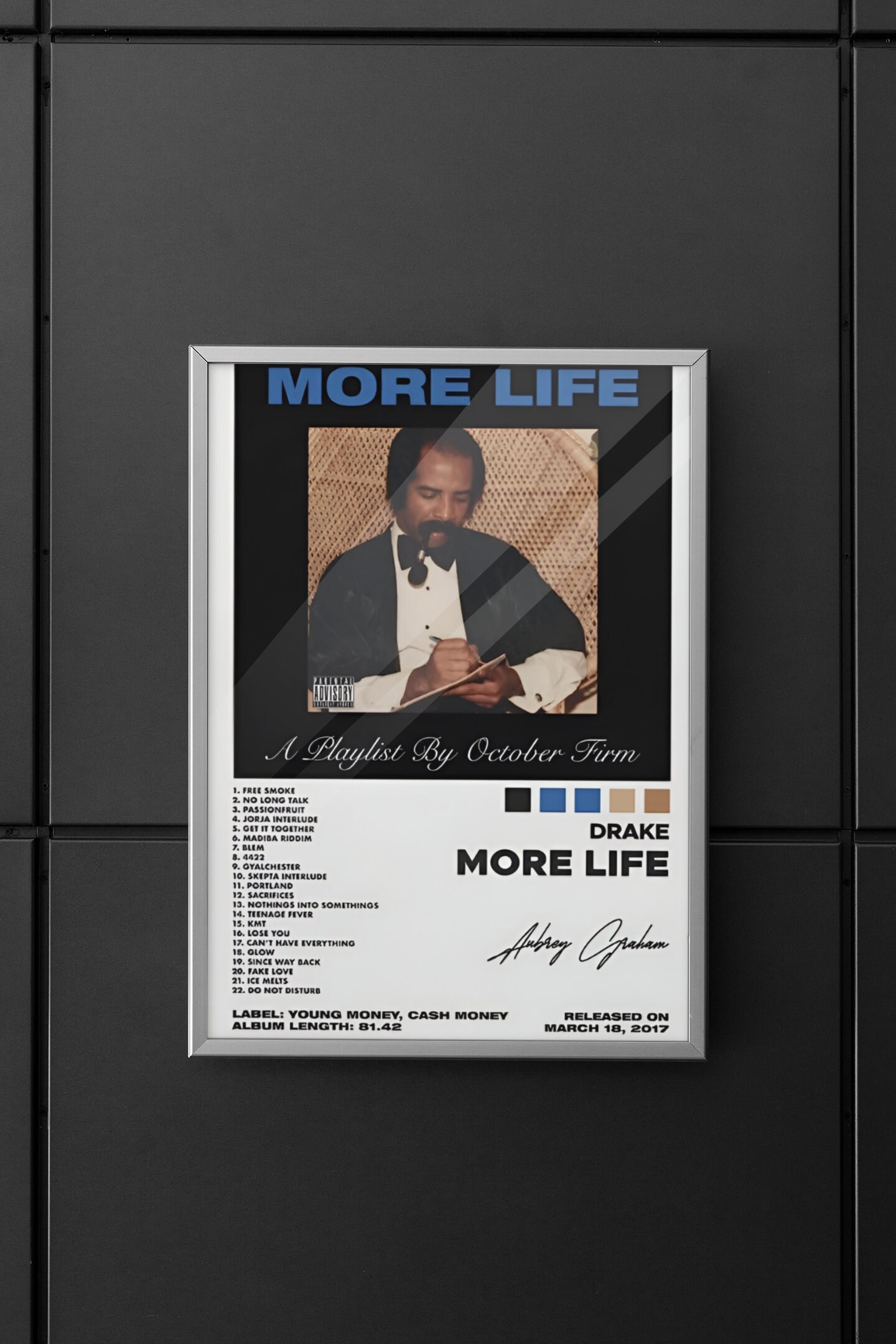 Drake MORE LIFE Album Poster – rsdesignstudio