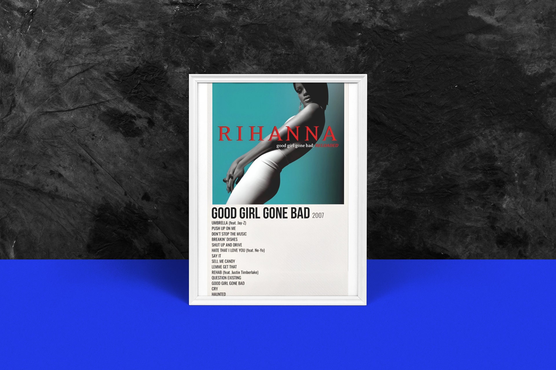Rihanna Album Poster | good girl gone bad Album Poster sold by Edison ...