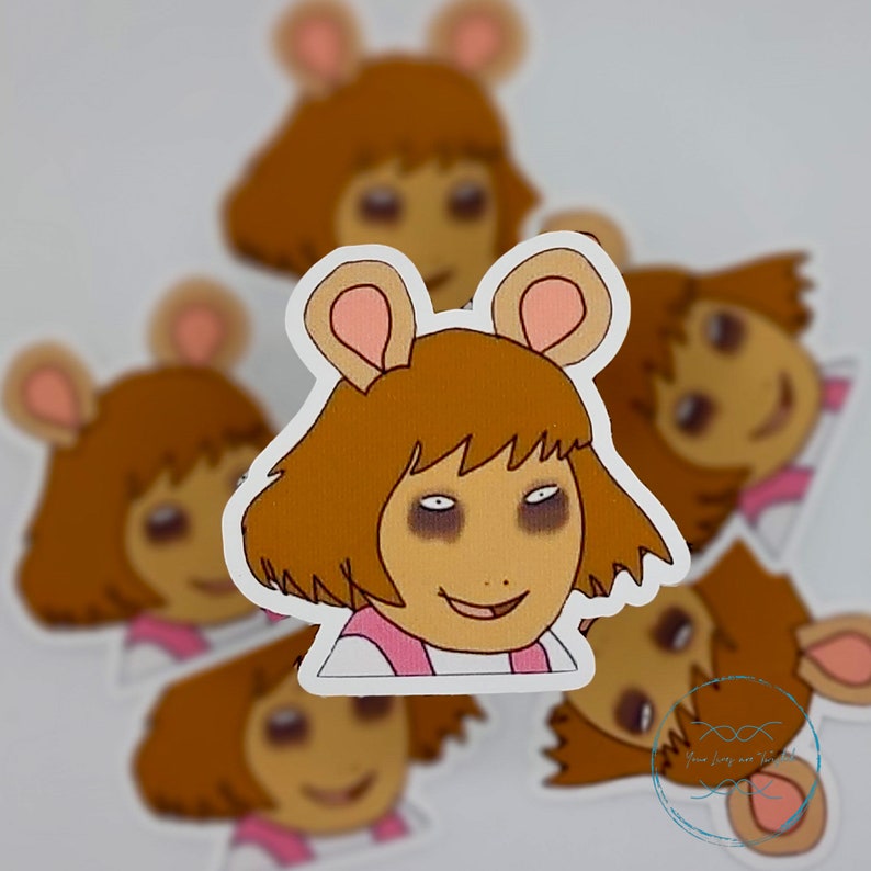 Tired D.W || Arthur || Single Sticker || Student Life || 90's|| Retro ...
