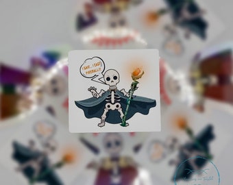 ¡Dije que lancé Fireball! // Pegatina mate única // Amantes de DnD // Regalo para nerds // Pegatina para Dungeon Master