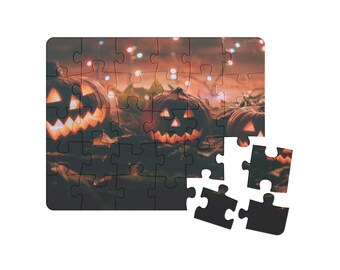 Spooky Jack-O-Lantern Puzzle, Halloween Family Fun