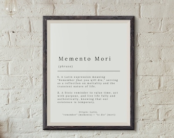 Memento Mori: Dictionary Edition - Digital Print