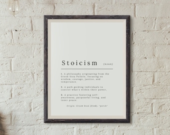 Stoicism Defined: Dictionary Edition - Digital Print