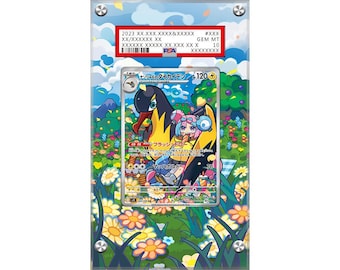 Iono's Kilowattrel - 104/100 - Pokémon PSA Extended Artwork Protective Card Display Case