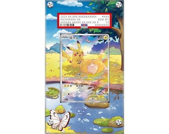 Pikachu & Psyduck 171/151 - Pokémon PSA Extended Artwork Protective Card Display Case