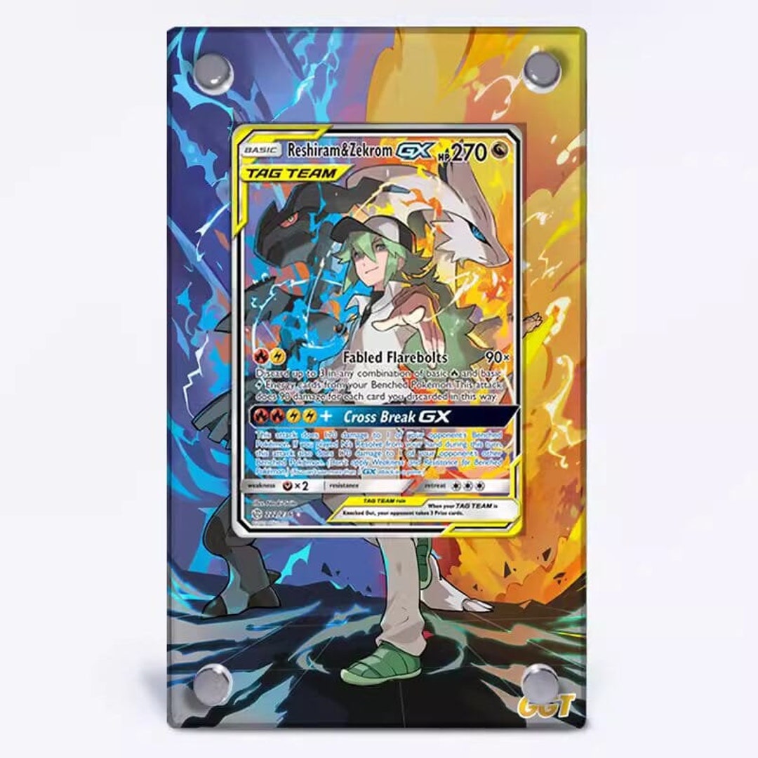 Reshiram & Zekrom GX 157/236 Pokémon Extended Artwork Protective