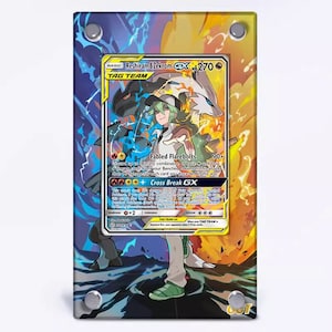 Estuche protector para cartas Pokémon Reshiram y Zekrom GX 157/236 con ilustraciones extendidas