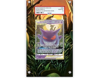 Gengar y Mimikyu GX 53/181 - Estuche protector para tarjetas con ilustraciones extendidas de Pokémon PSA