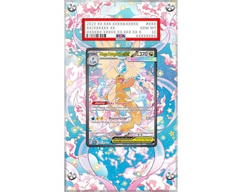 Mega Dragonite ex 290/217 - Pokémon PSA Extended Artwork Protective Card Display Case
