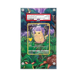 Pikachu 005/025 - Pokémon PSA Extended Artwork Protective Card Display Case image 1