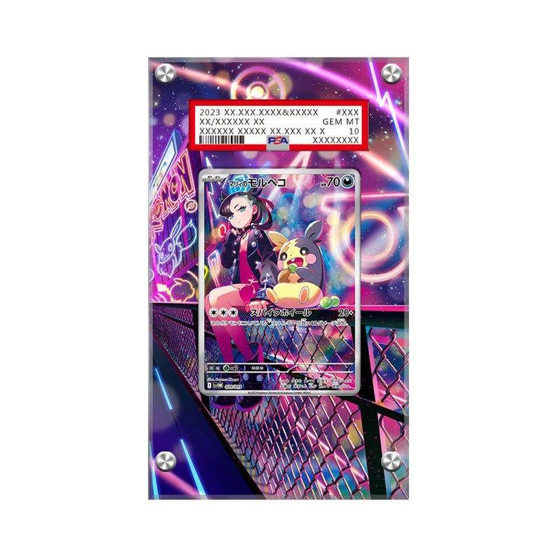 Morpeko de Marnie 020/019 - Estuche protector para tarjetas Pokémon PSA Extended Artwork imagen 1