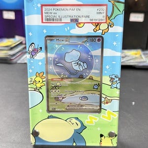 Mew ex 232/091 Pokémon Extended PSA Artwork Protective Display Case image 4