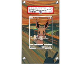 Eevee 287/SM-P SCREAM Munch - Pokémon PSA Extended Artwork Protective Card Display Case