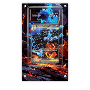 Mega Charizard X 110/080 - Estuche protector para cartas Pokémon con diseño TAG extendido