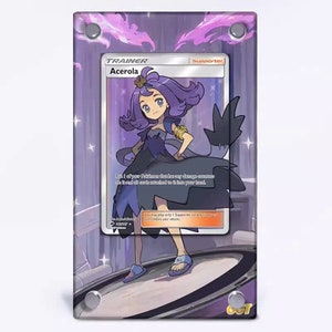 Estuche protector de cartas de Acerola 142/147 con ilustraciones extendidas de Pokémon