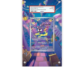 Gastly 177/162 - Pokémon PSA Extended Artwork Protective Card Display Case