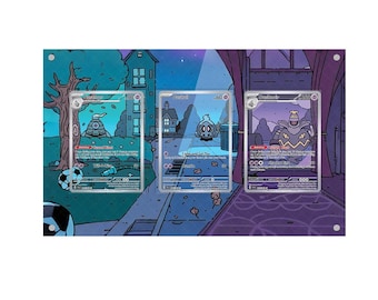 Duskull Dusclops und Dusknoir - Pokémon erweiterte Artwork schützende Karte Vitrine