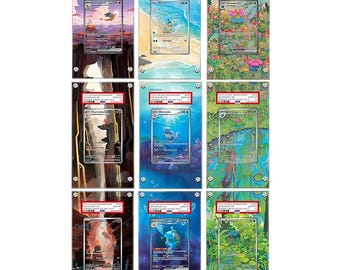 9 X 151 starters bundle - Pokémon PSA Extended Artwork Protective Card Display Case