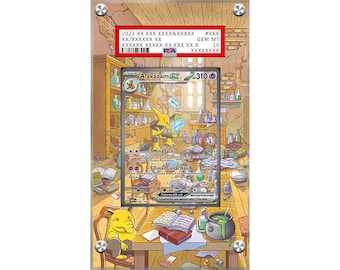Alakazam ex 201/165 - Pokémon PSA Extended Artwork Protective Card Display Case
