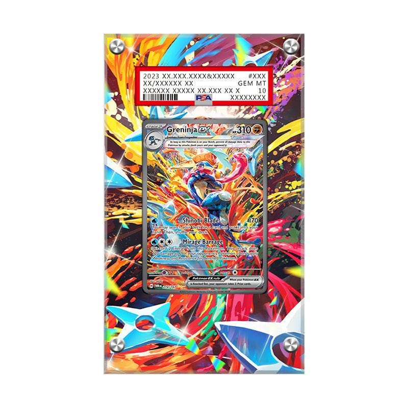 ゲッコウガ ex 214/167 - ポケモン PSA 拡張アートワーク 保護カード