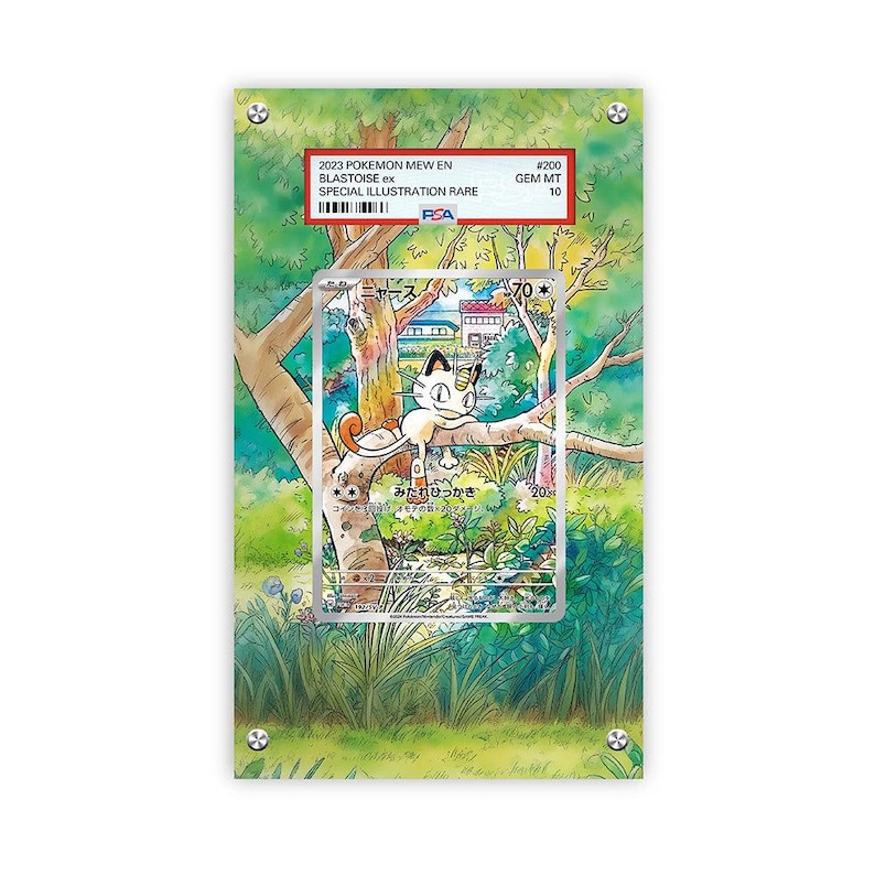 Meowth 192/SV-P - Estuche protector para cartas Pokémon con ilustración extendida PSA imagen 1