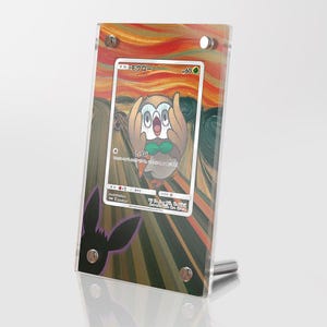 Rowlet 290/sm-p Scream Munch - Pokémon Extended Artwork Protective Display Case Psa/cgc/raw